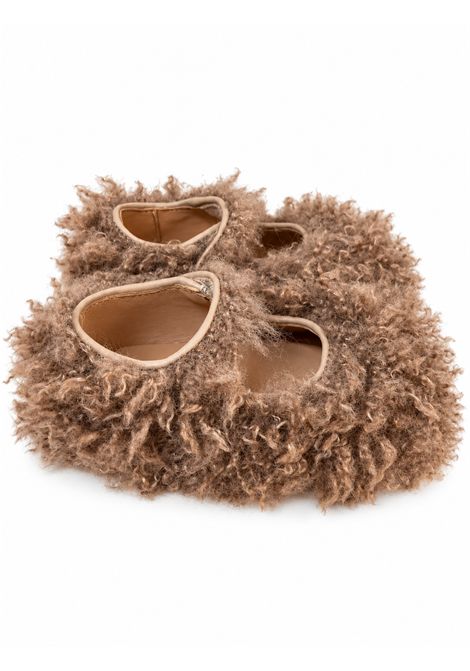 Ballerina in ecopelliccia ELI 1957 | 12036PIEL FUR MARABA MARRON